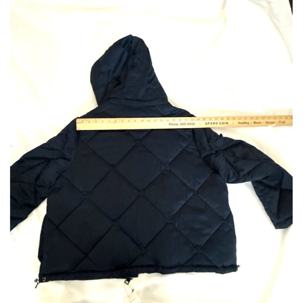 Navy blue double extra large quilted puffer, Calvin Klein jacket NWT, $300 MSRP - Picture 11 of 12